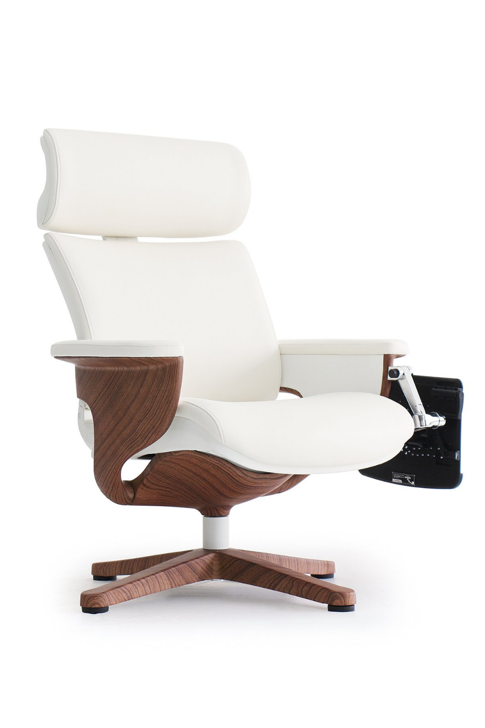 Eurotech Nuvem Lounge Chair - Premium Genuine Leather Recliner with Adjustable Headrest | Perfect for Living Room, Office, or Reading Nook