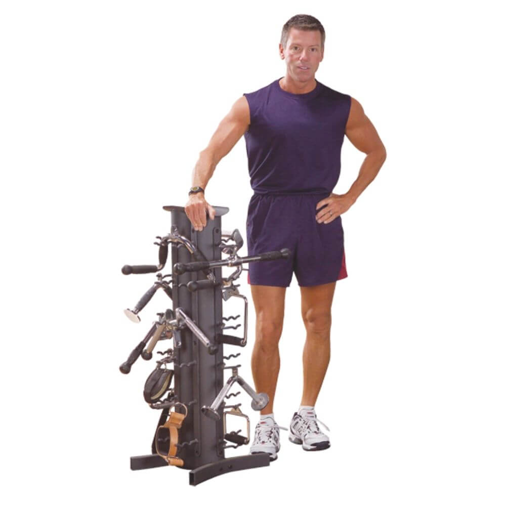 Body Solid VDRA30 Cable Attachment Rack - Heavy Duty Gym Equipment for Home & Commercial Use - Perfect for Strength Training & Functional Fitness Workouts