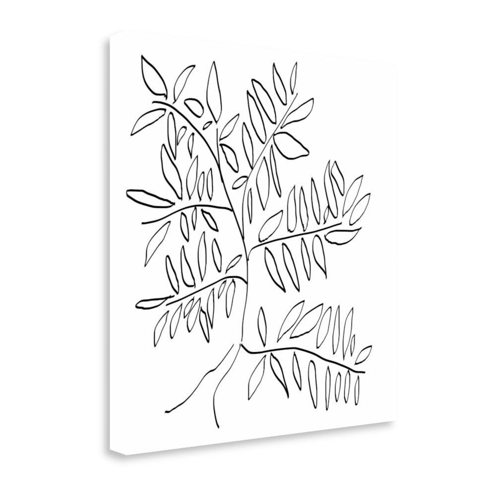 Black and White Tree Art Print by Jan Weiss - Premium Giclee on Gallery Wrapped Canvas - Ready to Hang Wall Decor for Living Room, Bedroom or Office