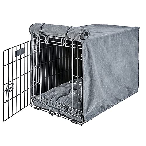 Premium Microvelvet XXL Dog Crate Cover for Large Breeds - Soft & Durable Pet Kennel Protector for Home, Travel & Vet Visits
