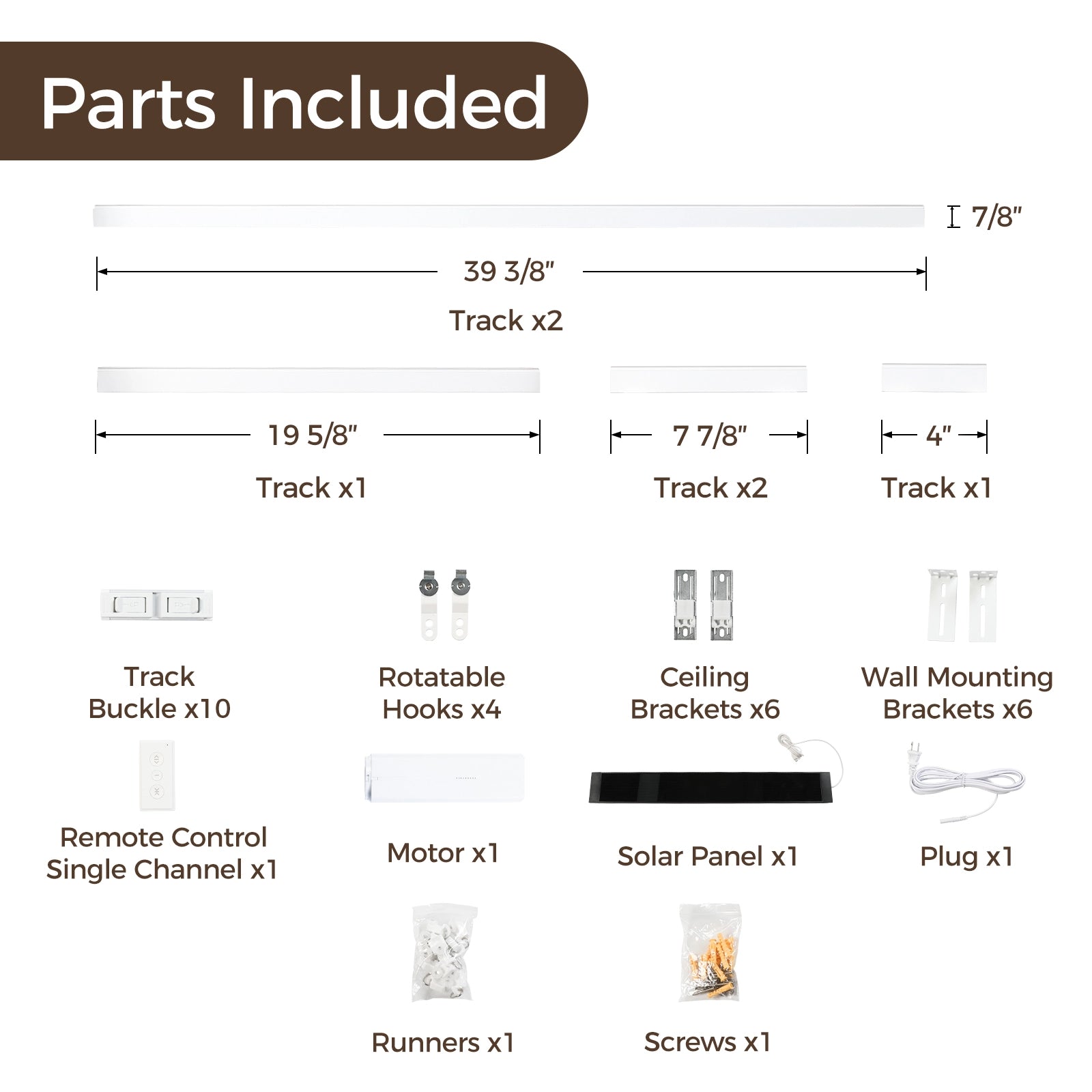 Lark Motorized Curtain Tracks - Smart Home Automatic Drapery Rail System for Living Room & Bedroom | Voice Control & Remote Operated
