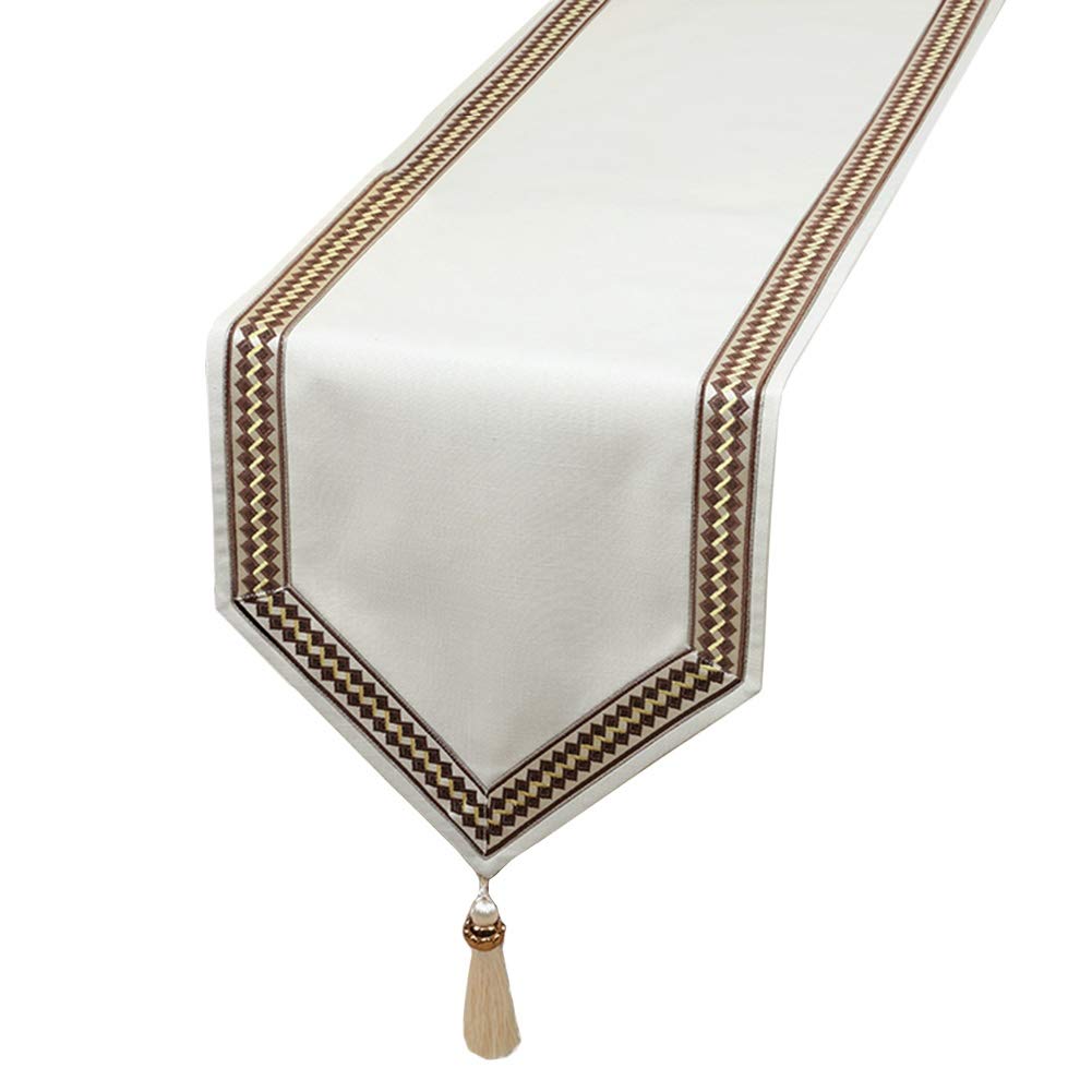 LXLA Macrame Table Runner with Tassels - Elegant Rectangular Tablecloth for Rustic Weddings, Bridal Showers & Farmhouse Decor | Perfect Gift for Baby Showers & Home Tabletop Decoration | Ideal for Dining Tables, Buffets and Special Events
