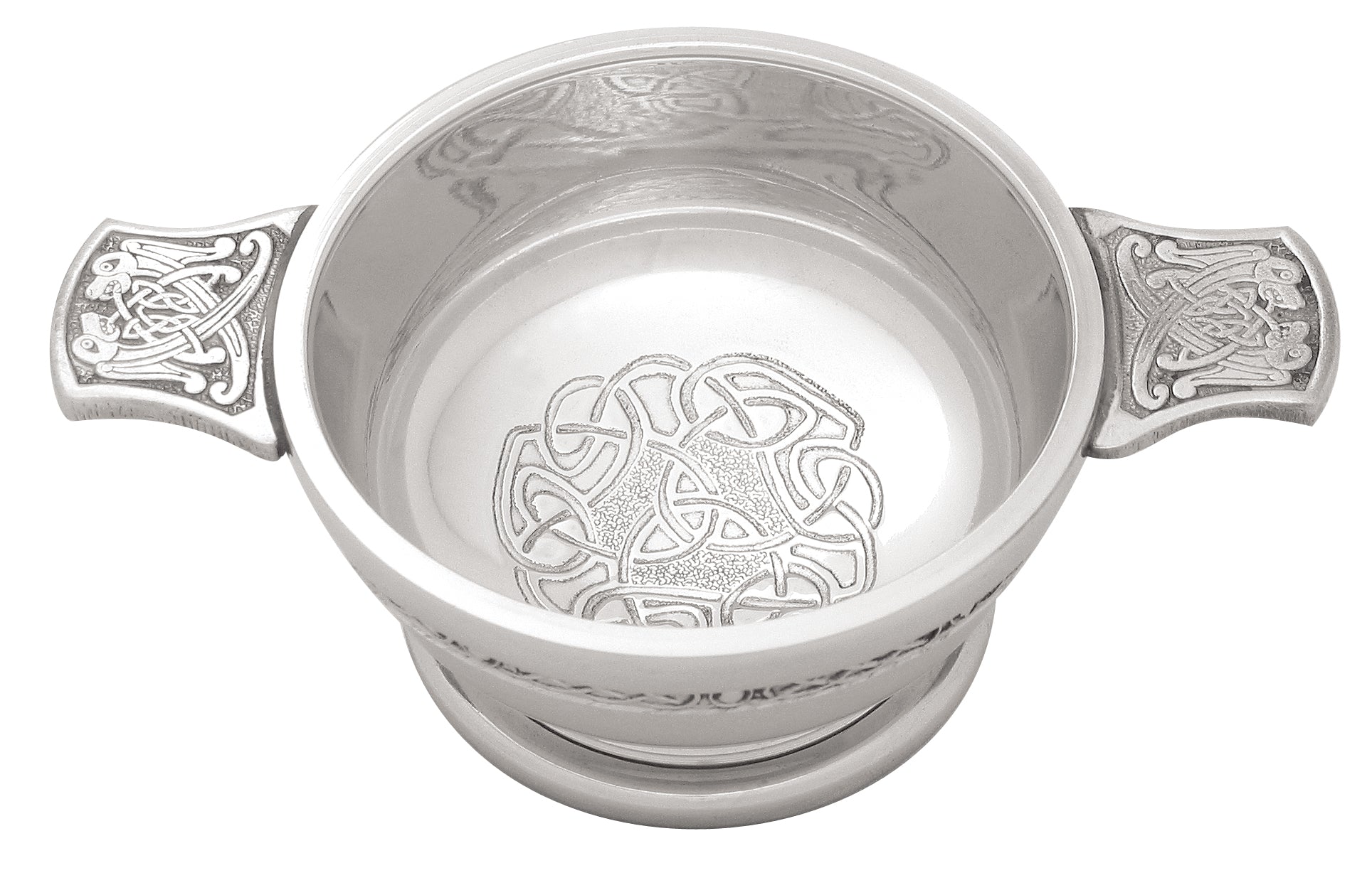 Handcrafted Celtic Design Quaich - Traditional Scottish Drinking Cup for Whiskey, Toasts & Ceremonies - Perfect for Weddings, Celebrations & Gifts