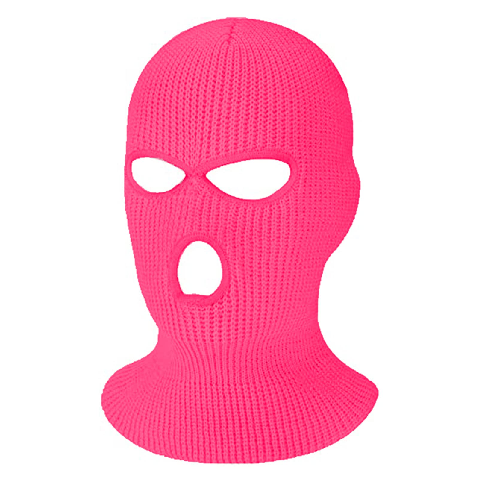 3 Hole Knitted Ski Mask - Full Face Cover Warm Balaclava for Winter Sports, Motorcycling & Outdoor Activities - Breathable & Comfortable Face Mask & Neck Gaiter Beanie for Men & Women