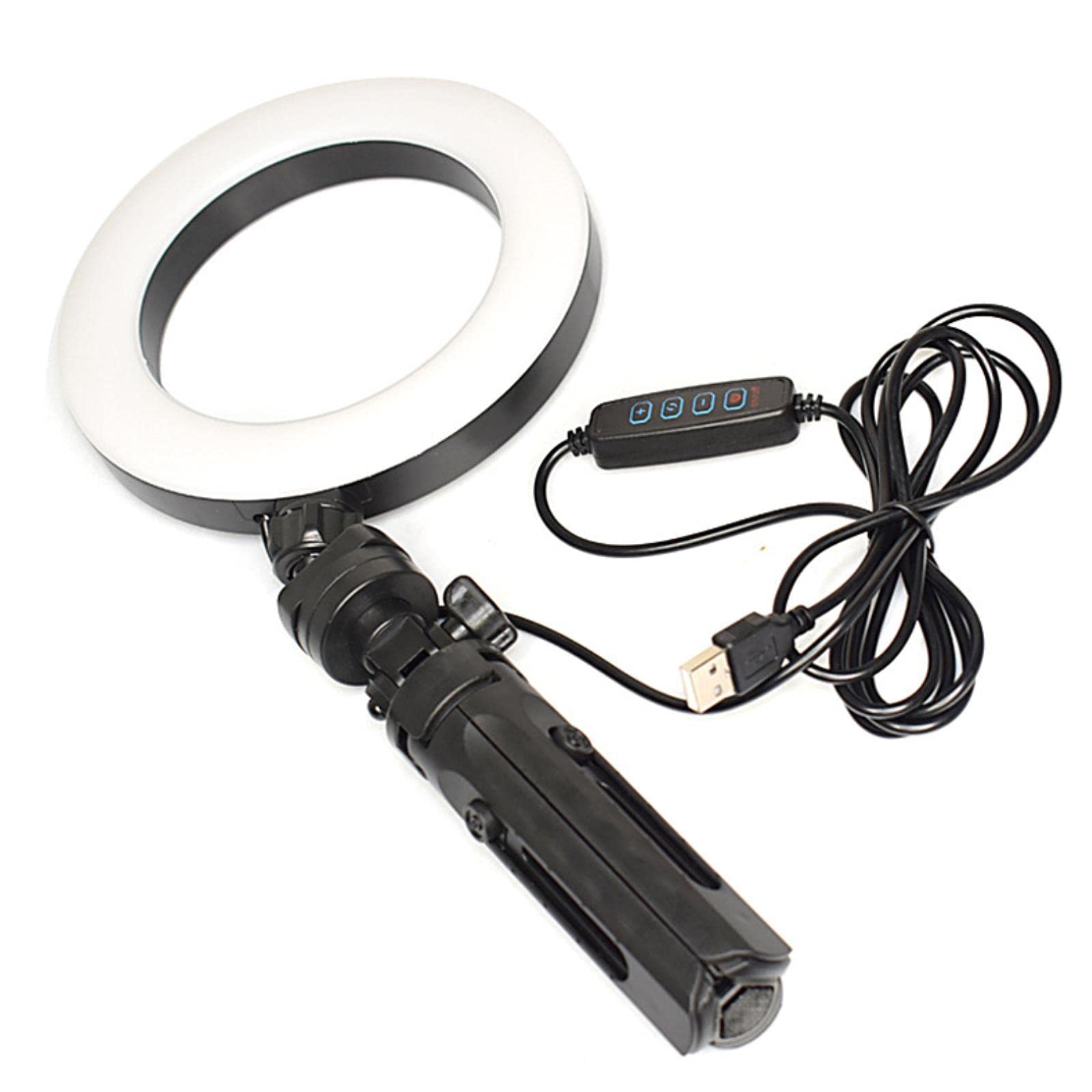 ZHOUSAN K315 6-inch Dimmable LED Ring Light with Tripod Stand - Professional Photography Lighting for Selfies, YouTube Videos, TikTok Live Streaming & Makeup Application