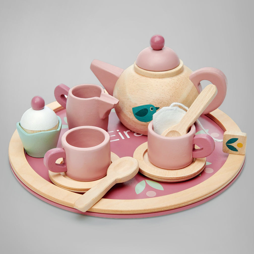 Personalized Afternoon Tea Set - Elegant Floral Porcelain Tea Cups with Saucers & Matching Teapot - Perfect for Bridal Showers, Mother's Day Gifts & English Tea Parties