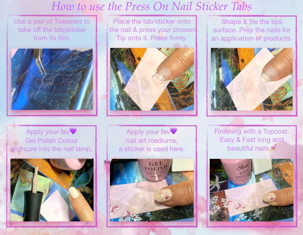 24pcs Press On Nail Sticker Tabs - Strong Adhesive Nail Glue Tabs for Fake Nails & Acrylic Nails - Perfect for Manicures, Parties & Special Occasions