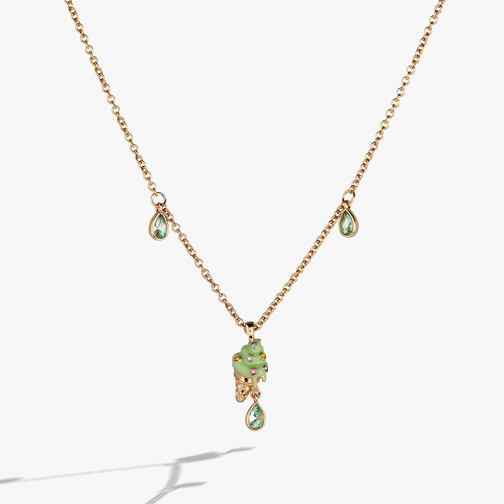 Stylish Ice Cream Pendant Necklace - Cute Summer Jewelry Gift for Women & Girls - Perfect for Beach Parties, Birthdays & Everyday Wear