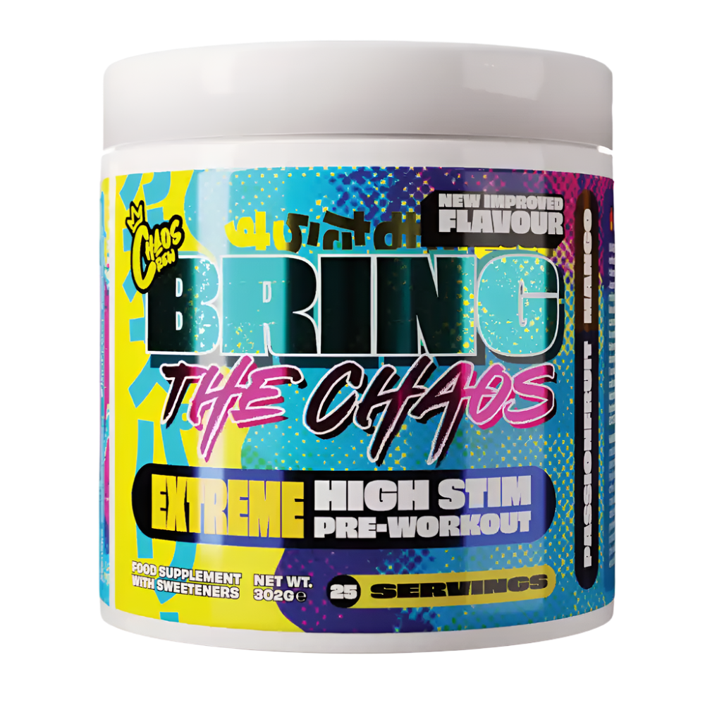 Chaos Crew Bring the Chaos V2 Pre Workout Powder - 325g for Extreme Energy, Focus & Endurance | Gym, Bodybuilding & Athletic Performance Supplement