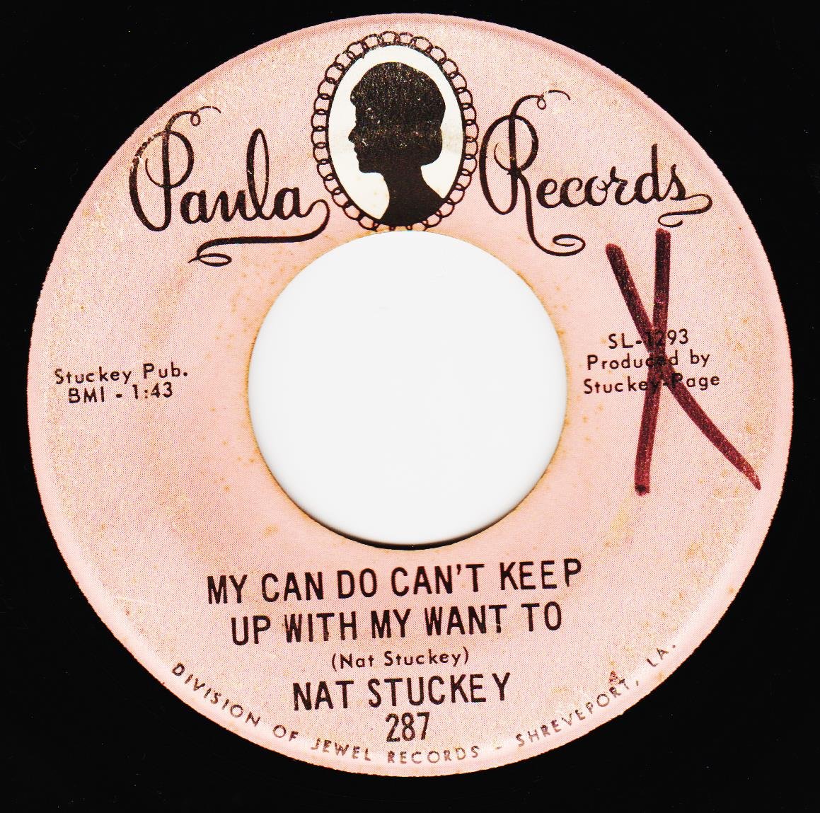 NAT STUCKEY - My Can Do Can't Keep Up With My Want To / If There's No Other Way 45 RPM Vinyl Record - Classic Country Music for Collectors & DJs