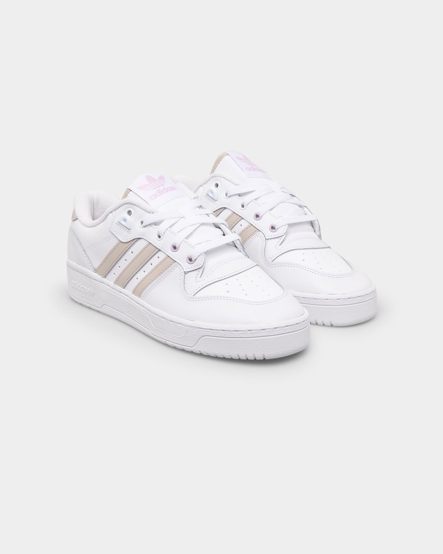 Adidas Women's Rivalry Low Sneakers - White/Wonder Beige - Comfortable Casual Shoes for Women | Perfect for Gym, Running, Walking & Everyday Wear