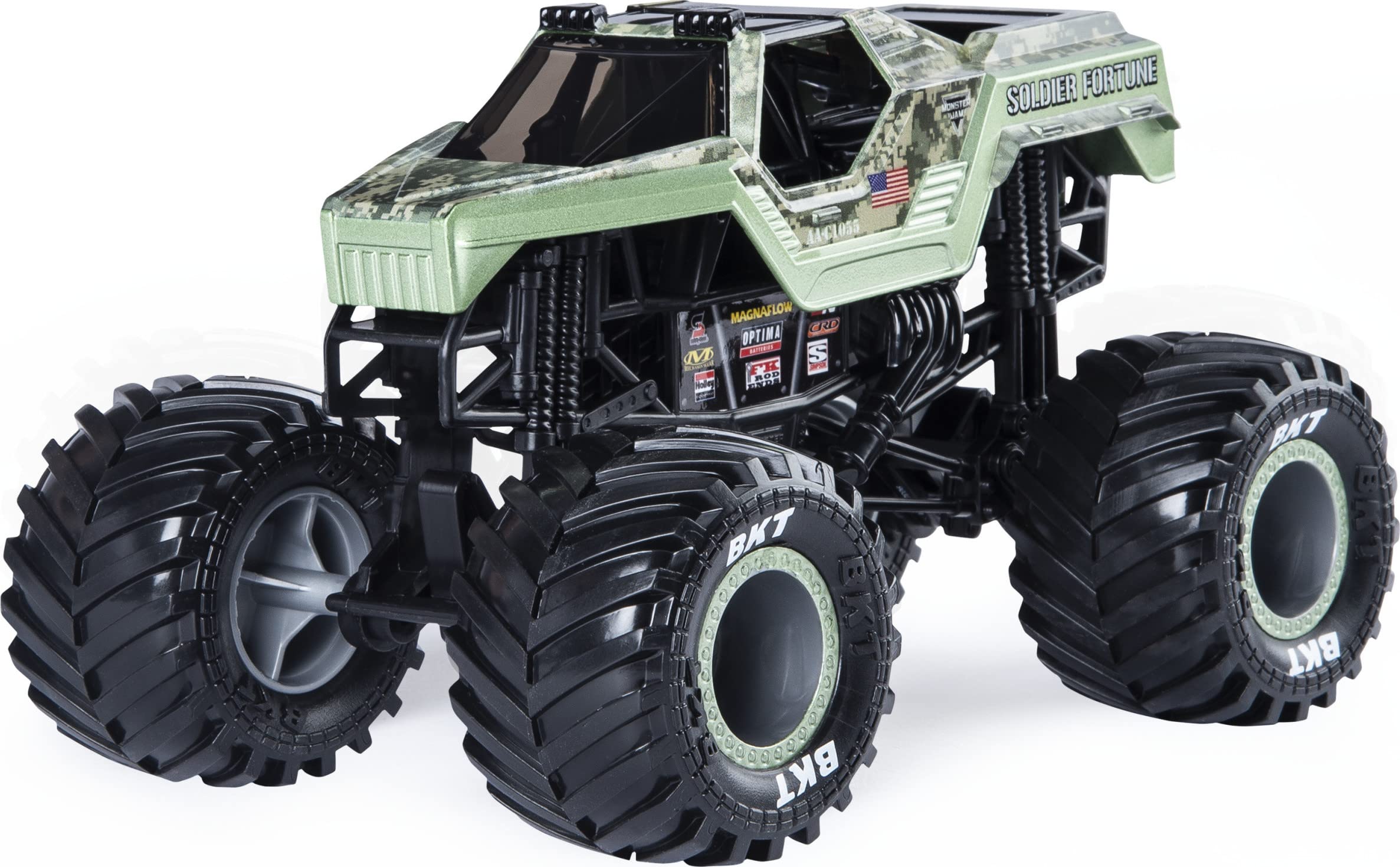Monster Jam Official Soldier Fortune Monster Truck Die-Cast Vehicle 1:24 Scale - Collectible Toy for Kids & Adults, Perfect for Playtime, Display & Monster Truck Shows