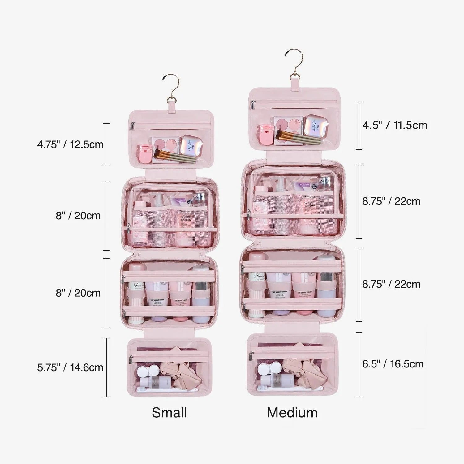 SpaceSaver Toiletry Bag - Waterproof Hanging Travel Cosmetic Organizer for Men & Women - Perfect for Camping, Gym, Business Trips & Vacation