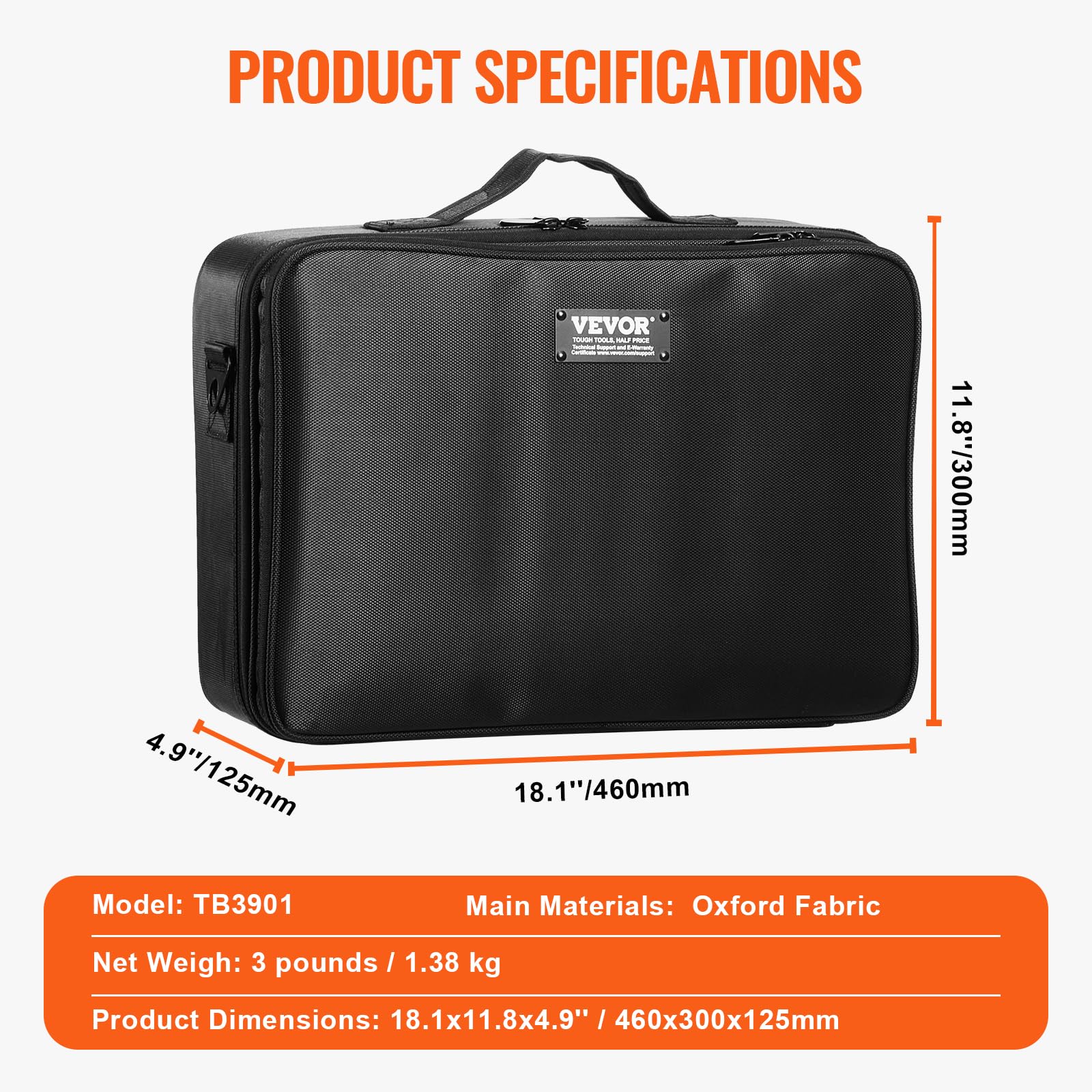 VEVOR Professional Makeup Train Case - Large Capacity Cosmetic Storage Organizer Box with Mirror, Portable Makeup Carrier for Women & Girls | Perfect for Travel, Salon, Home & Professional Use