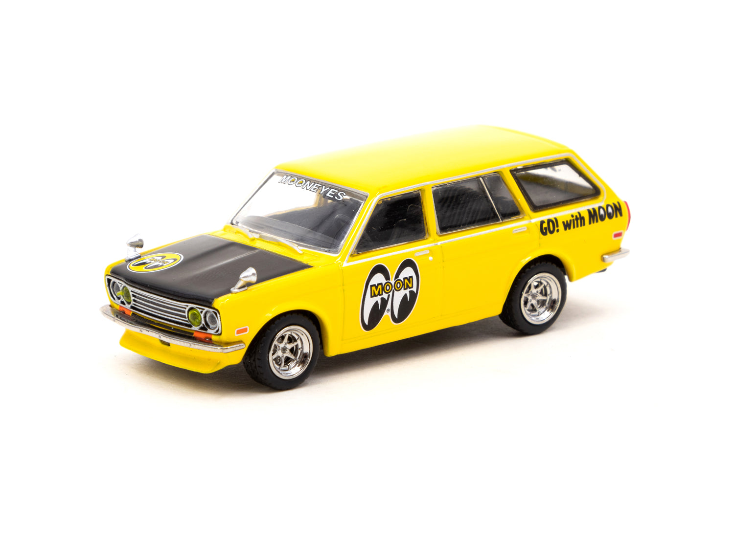 Tarmac Works 1/64 Scale Datsun Bluebird 510 Wagon MOONEYES MIJO Special Edition Diecast Model Car - Perfect for Collectors & Display | GLOBAL64