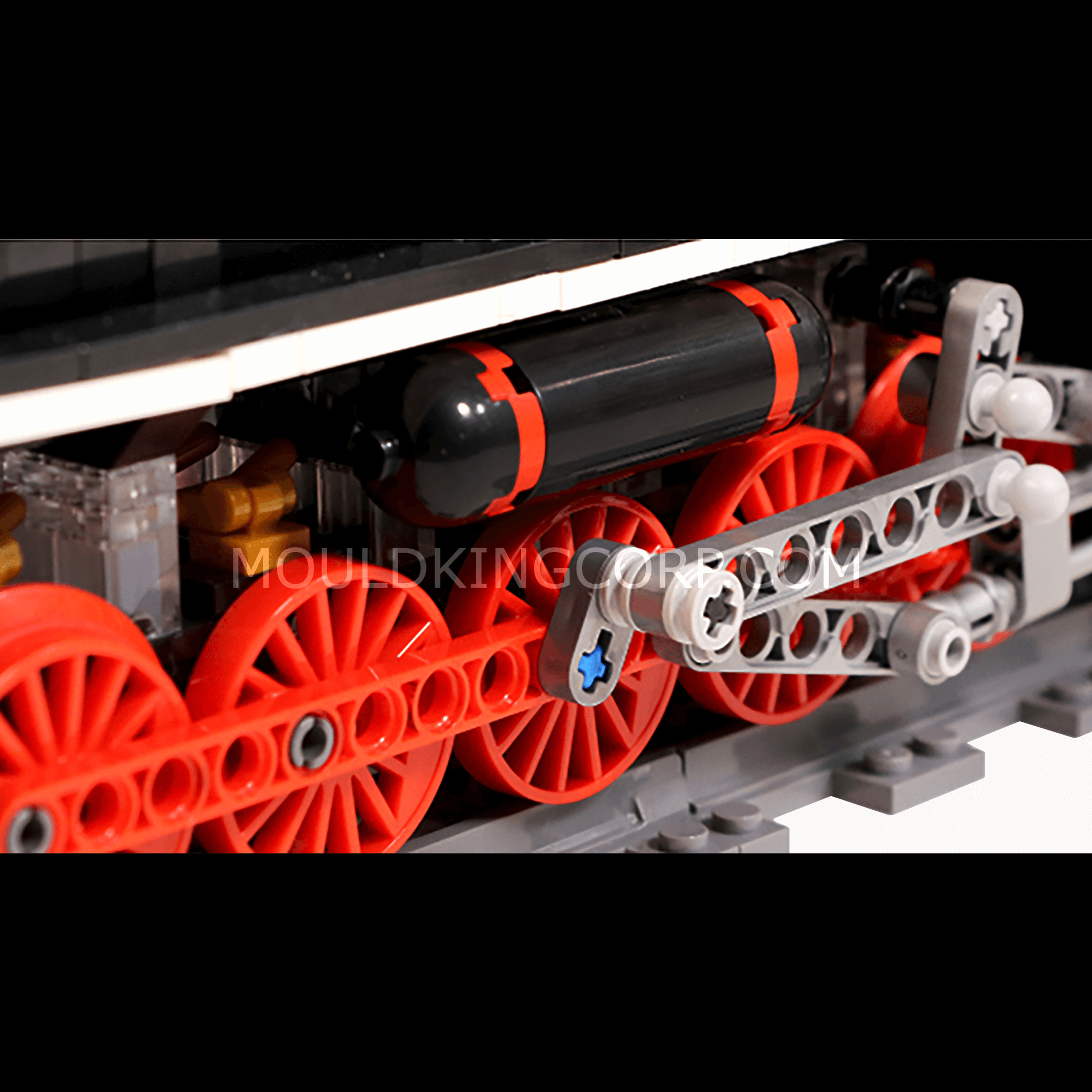 MOULD KING 12003 QJ Steam Locomotive Building Blocks Set - 1,511 Pieces Model Train Kit for Adults & Kids | Perfect for Train Enthusiasts, STEM Education & Collectors | Great Gift for Birthday, Christmas & DIY Projects