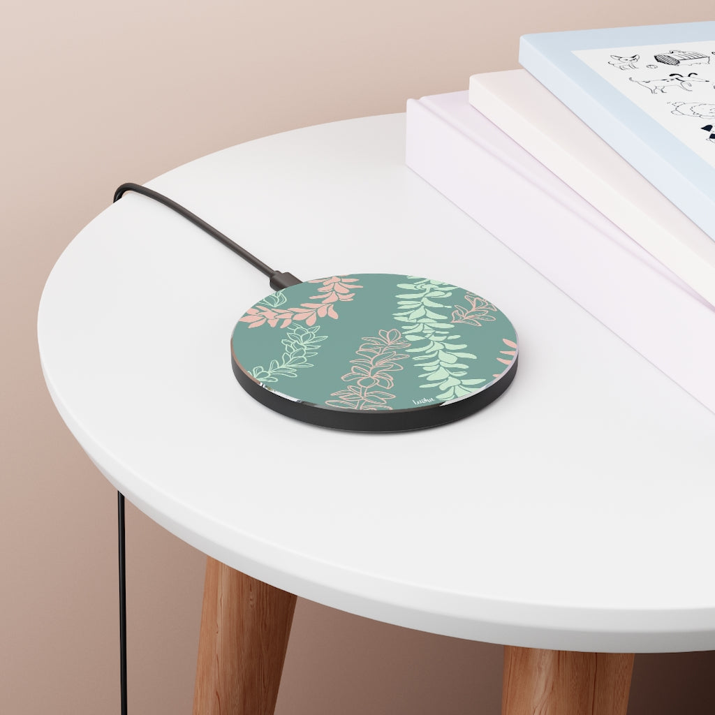 Groovy Pua Melia Fast Wireless Charger - Qi-Certified 10W/7.5W/5W Charging Pad for iPhone 15/14/13/12, Samsung Galaxy S23/S22/S21, AirPods - Perfect for Home, Office & Travel