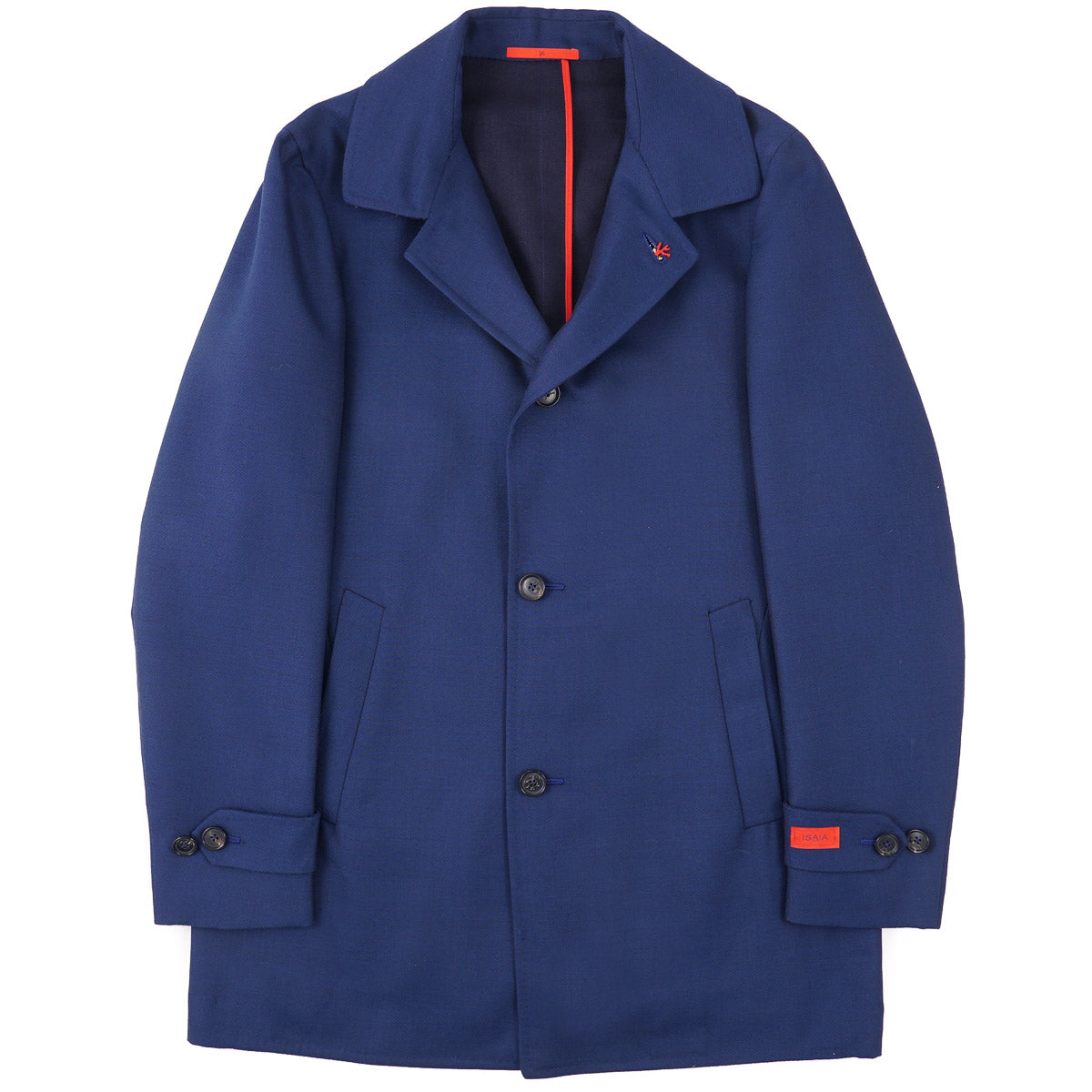 Isaia Premium Wool Cashmere Walking Coat for Men - Elegant Winter Overcoat for Business & Casual Wear