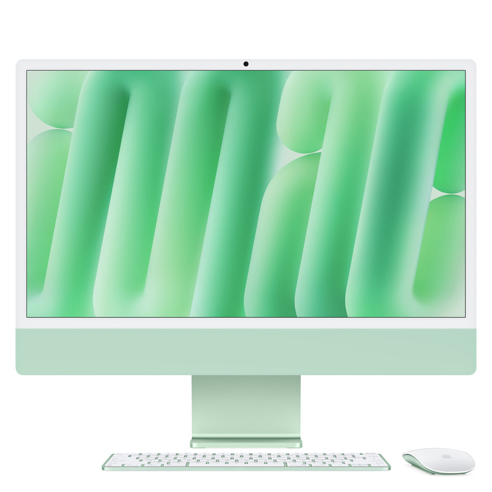 24-inch iMac with 4.5K Retina Display - Apple M4 Chip (10-Core CPU & 10-Core GPU) 512GB SSD in Green - Perfect for Graphic Design, Video Editing & Home Office Setup