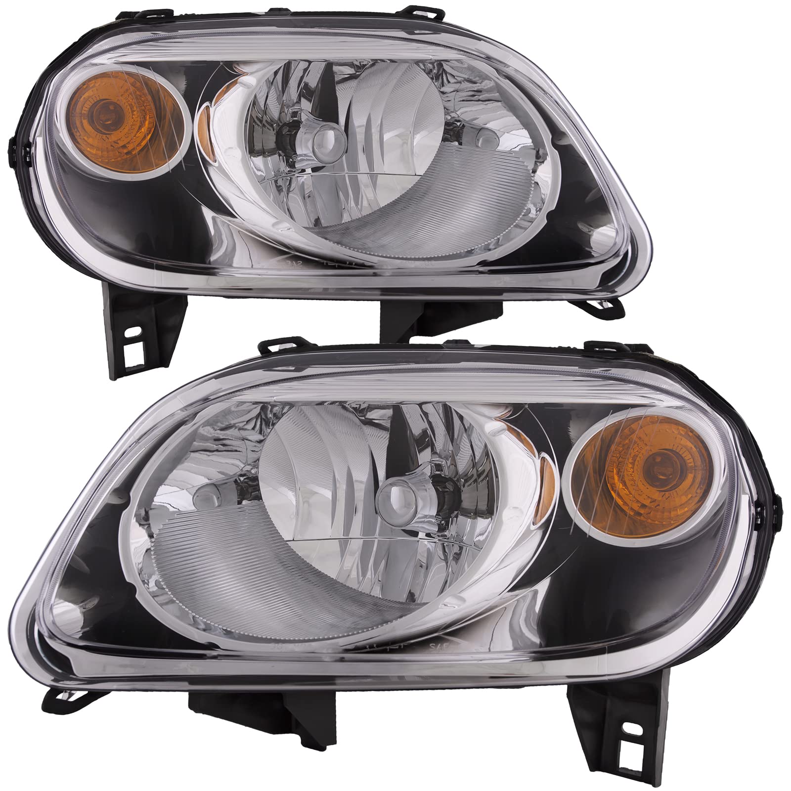 HEADLIGHTSDEPOT Replacement Headlights Set for 2006-2011 Chevy HHR - CAPA Certified Left & Right Pair - Perfect for Night Driving & Foggy Conditions