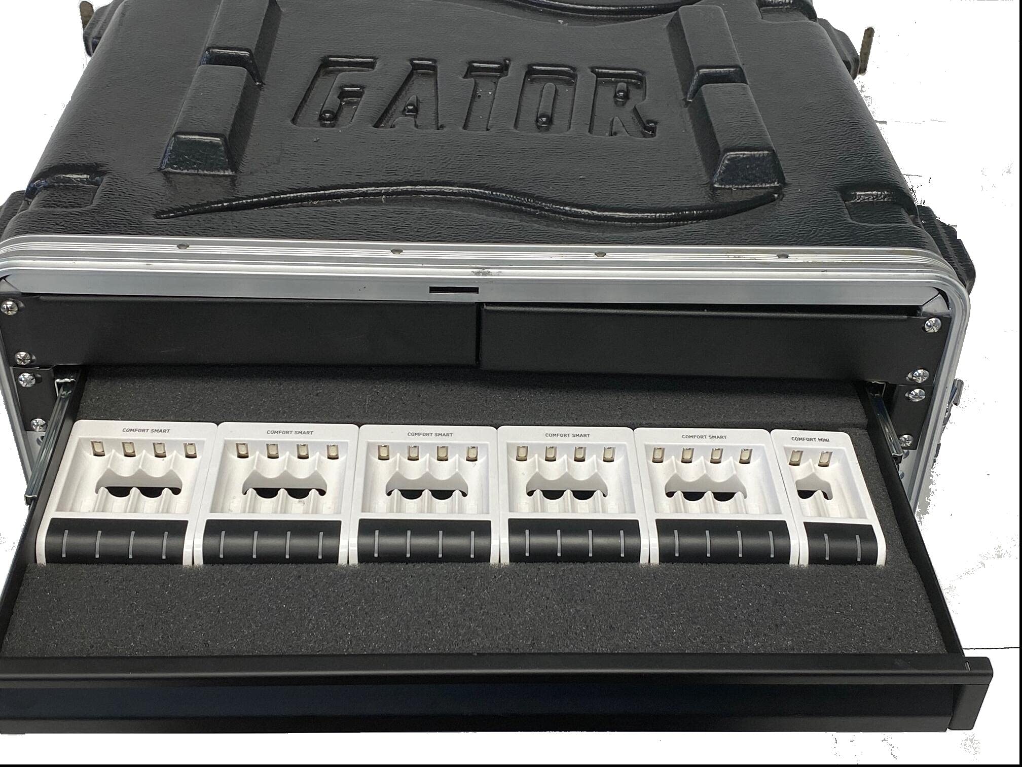 Ansmann LMS Comfort Smart Rackmount Charging Drawer - Professional Battery Charging Station for Music Equipment & Studio Gear | Perfect for DJs, Musicians & Audio Engineers
