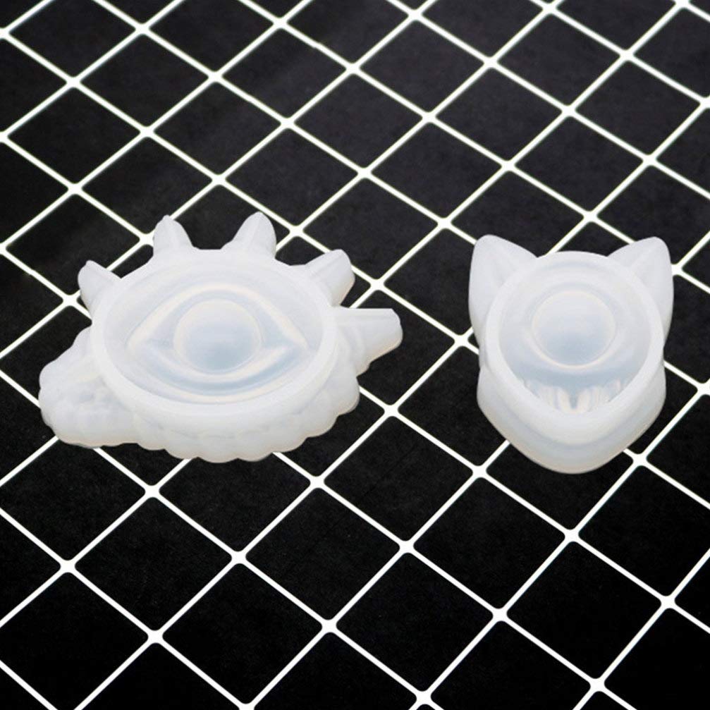 SUPVOX Silicone Candle Molds for DIY Jewelry Making - Resin, Concrete & Crystal Art Molds - Perfect for Handmade Necklaces, Earrings & Eyeball Crafts - Great for Home Decor, Gift Making & Creative Projects