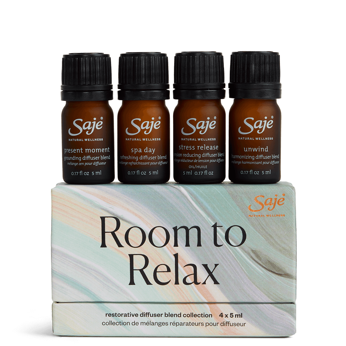 Room to Relax Restorative Diffuser Blend Collection - Essential Oil Aromatherapy for Stress Relief & Relaxation - Perfect for Home, Spa & Meditation