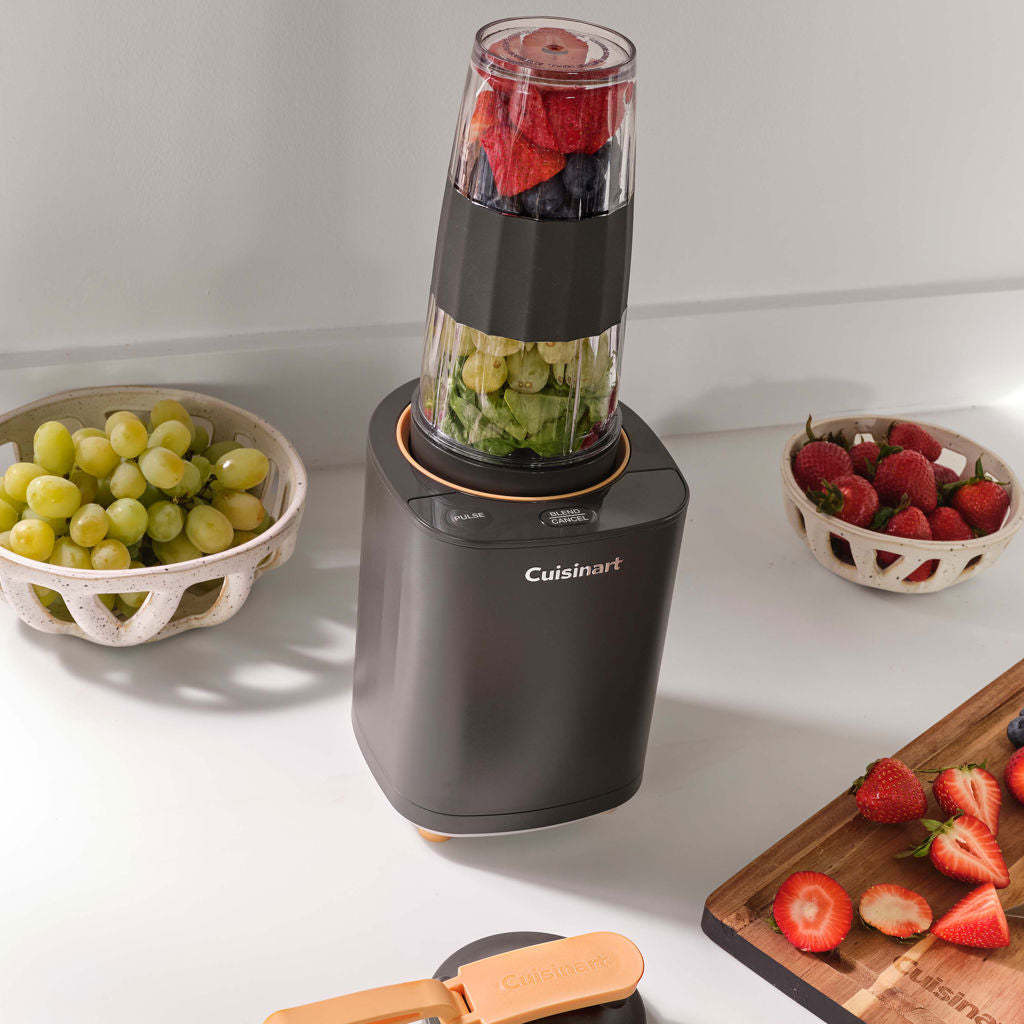 Cuisinart Soho Personal Blender - 350W Powerful Single Serve Blender for Smoothies, Shakes & Food Prep - Compact Countertop Blender with Travel Lid - Perfect for Home, Office & Gym Use