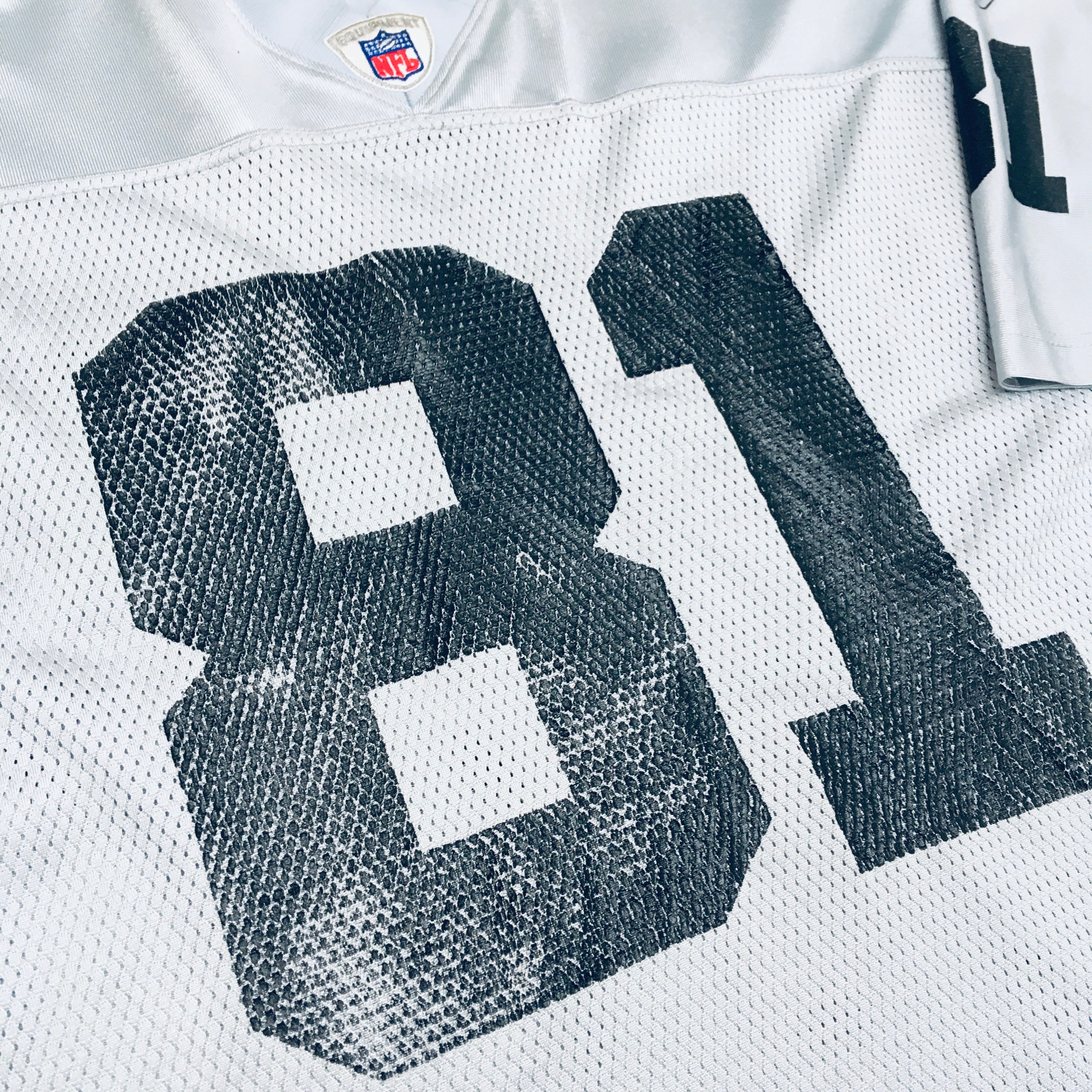 Oakland Raiders Tim Brown Silver Fan Alternate Jersey 2002/03 - XXL Size | NFL Football Fan Gear for Game Day & Collectors