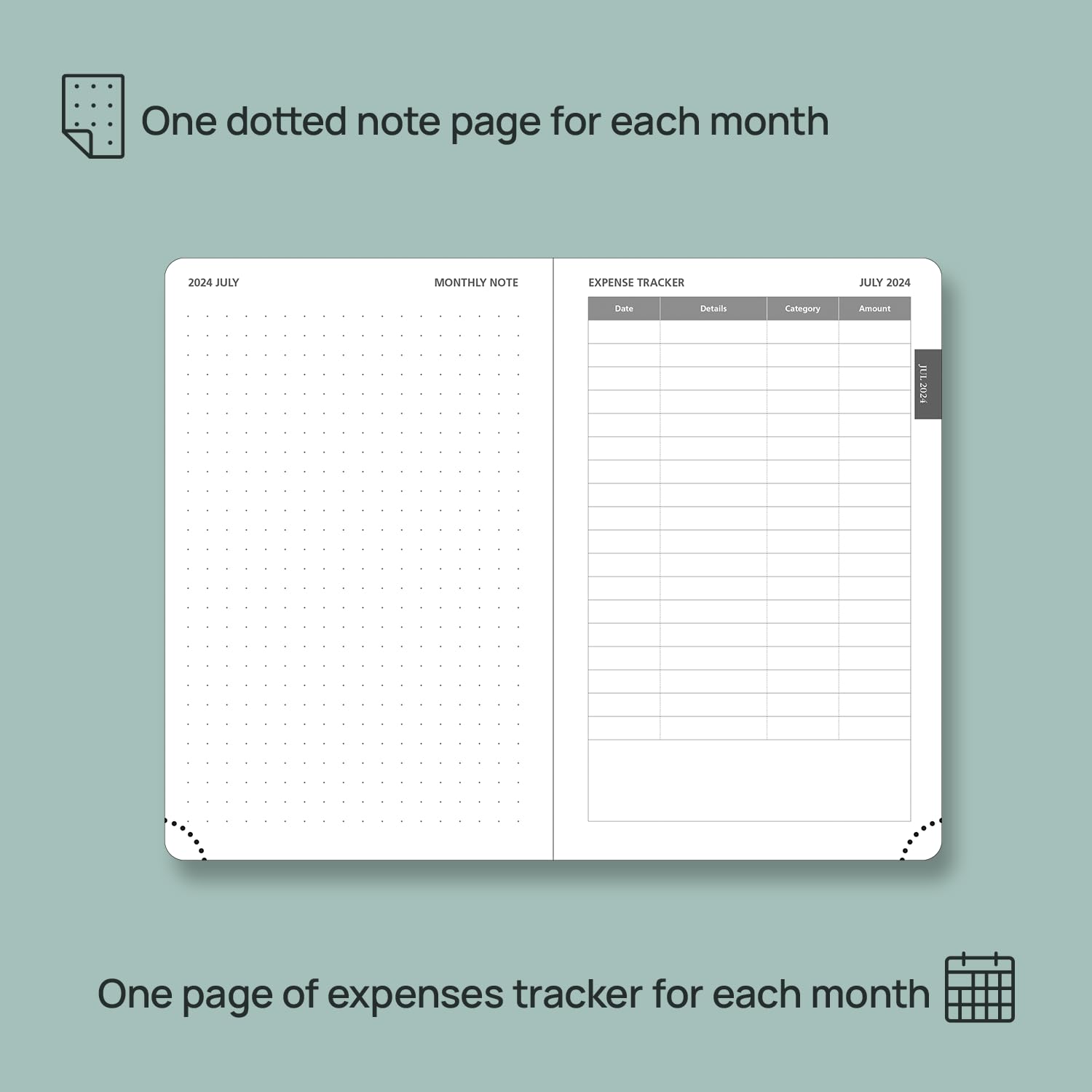 POPRUN 2024-2025 18-Month Planner (July 2024-December 2025) - Pocket-Sized 4