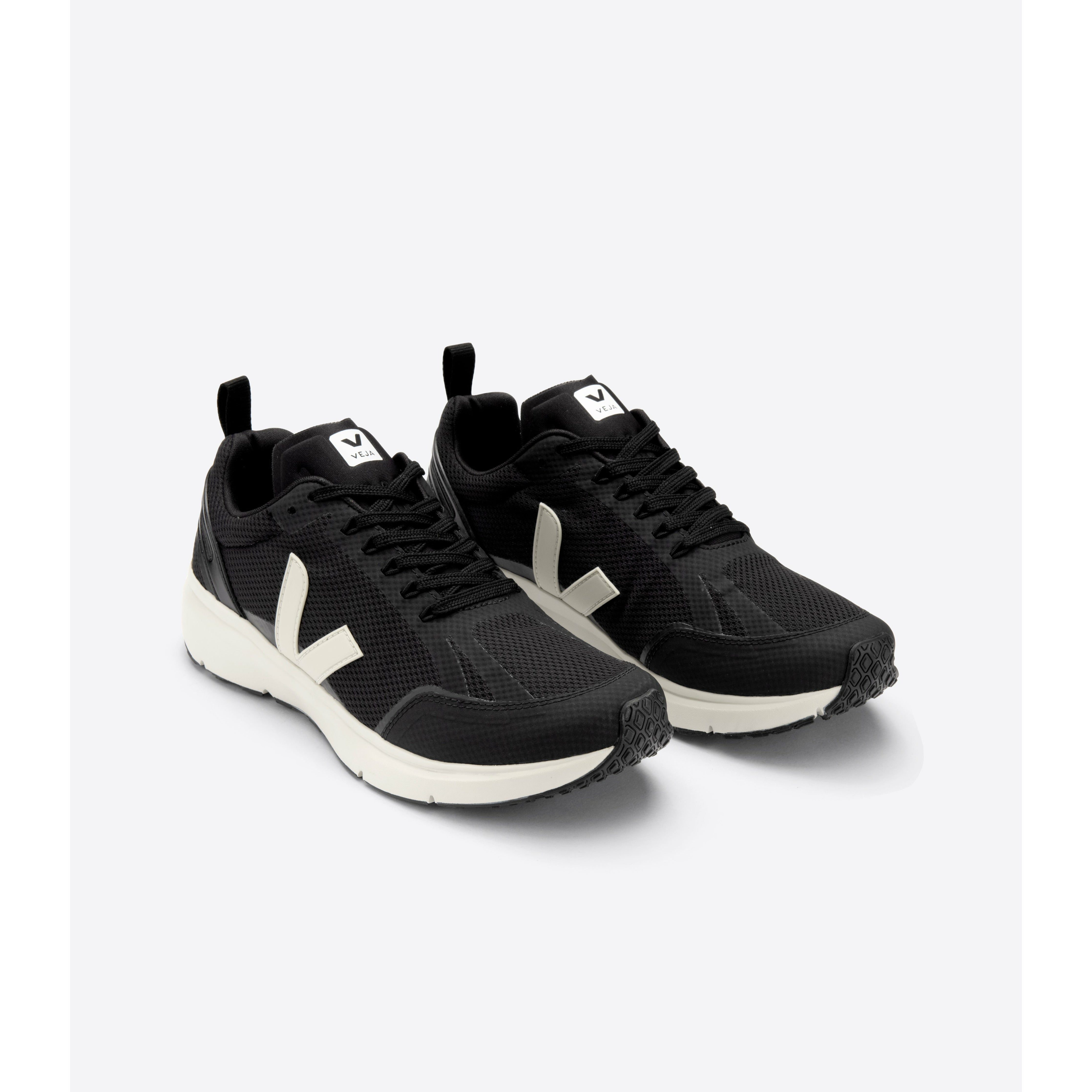 Veja Men's Condor 2 Alveomesh Sneakers - Black Pierre | Vegan Leather Casual Shoes for Men | Perfect for Everyday Wear, Work & Urban Style