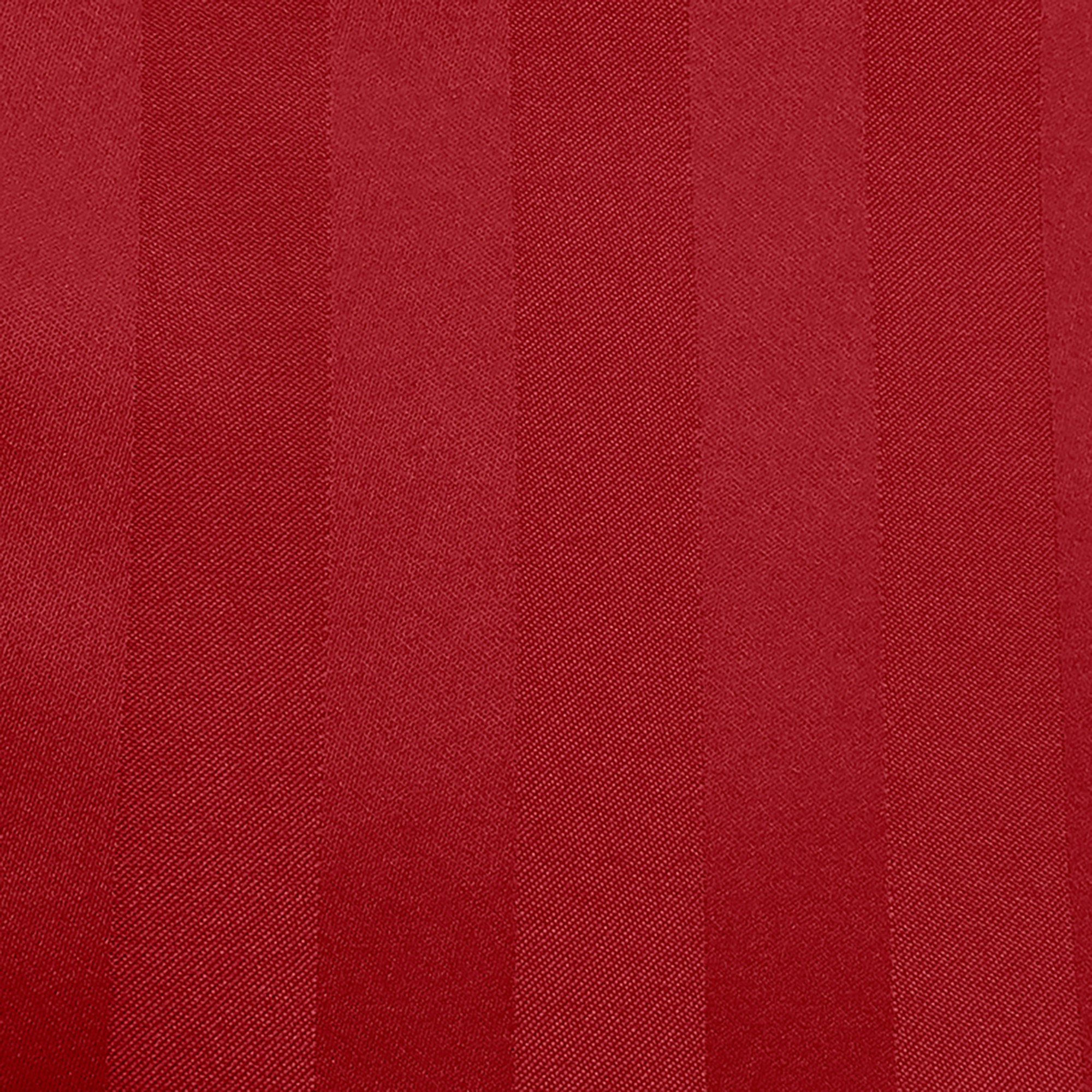 Red Satin-Stripe Oval Tablecloth 108x156-Inch - Perfect for Weddings & Banquets