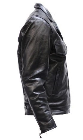 Men's Vented Leather Motorcycle Jacket with Removable Lining - Perfect for Riding, Commuting & Outdoor Adventures