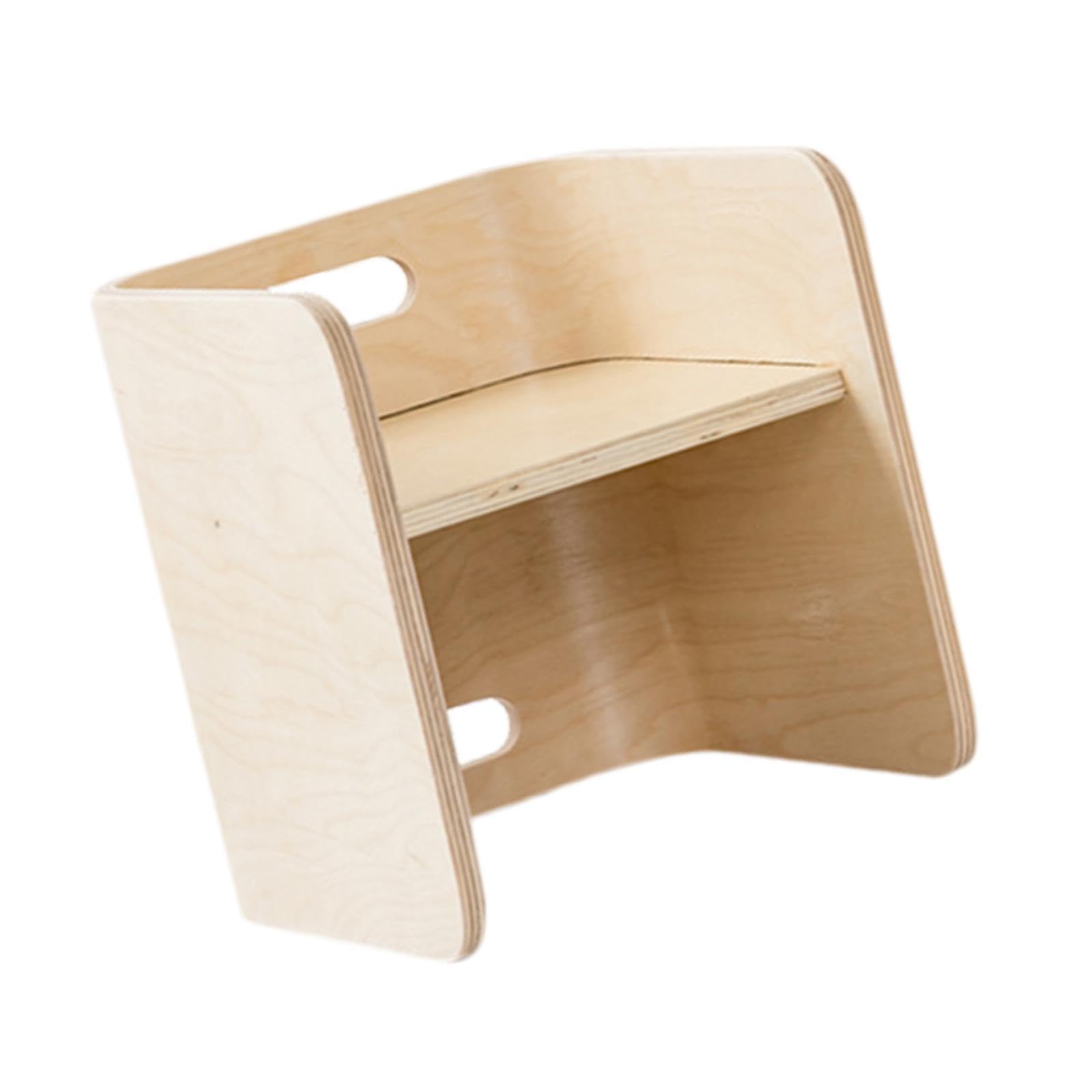Montessori Weaning Chair for Toddlers - Kids Wooden Activity Chair for Playroom, Living Room & Reading - Perfect for Learning, Snacking & Playtime