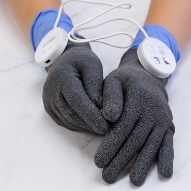 ElastiStrom Microcurrent Gloves & Facial Device - Anti-Aging Face Lifting, Wrinkle Reduction, Body Shaping & Muscle Toning Massager for Home & Spa | US Brand | Perfect for At-Home Skincare & Body Contouring Treatments