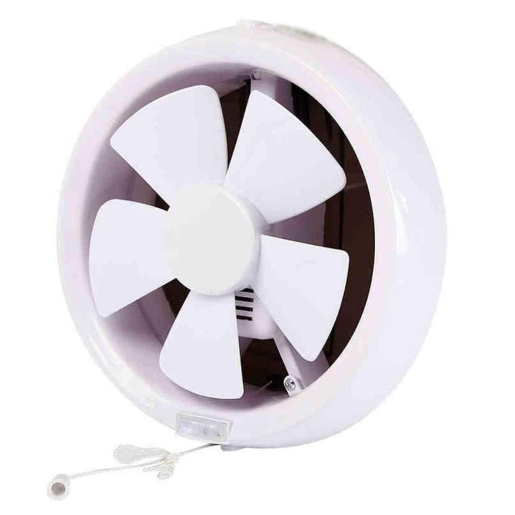 8 Inch Round Exhaust Fan - JHHDP Plastic Ventilation Fan for Room-to-Room Air Circulation | Perfect for Bathroom, Kitchen, Garage & Basement Ventilation