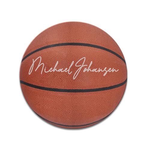 Customize Text - Round (Basketball Pattern)