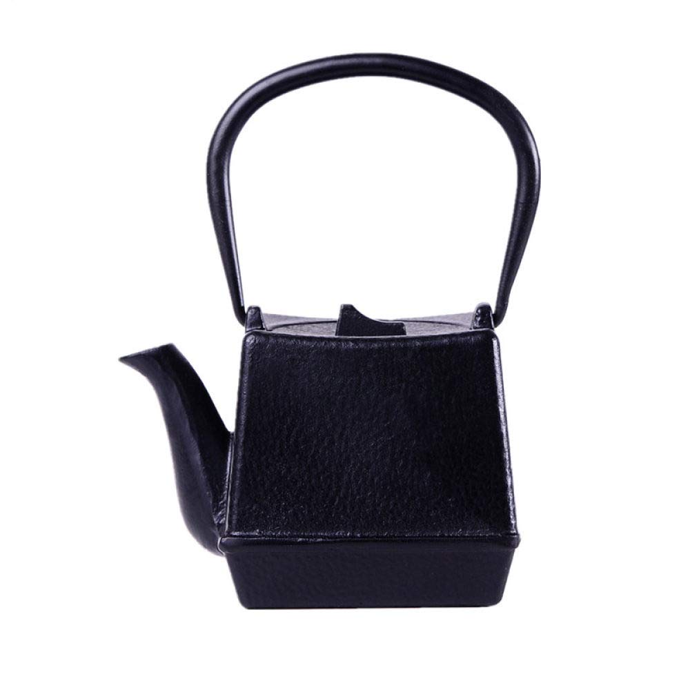 Authentic Japanese Square Cast Iron Teapot Set with Metal Net Filter - 750ml Iron Kettle for Kung Fu Tea, Family Afternoon Tea & Home Tea Ceremony | Perfect for Traditional Brewing, Gifts & Relaxing Moments