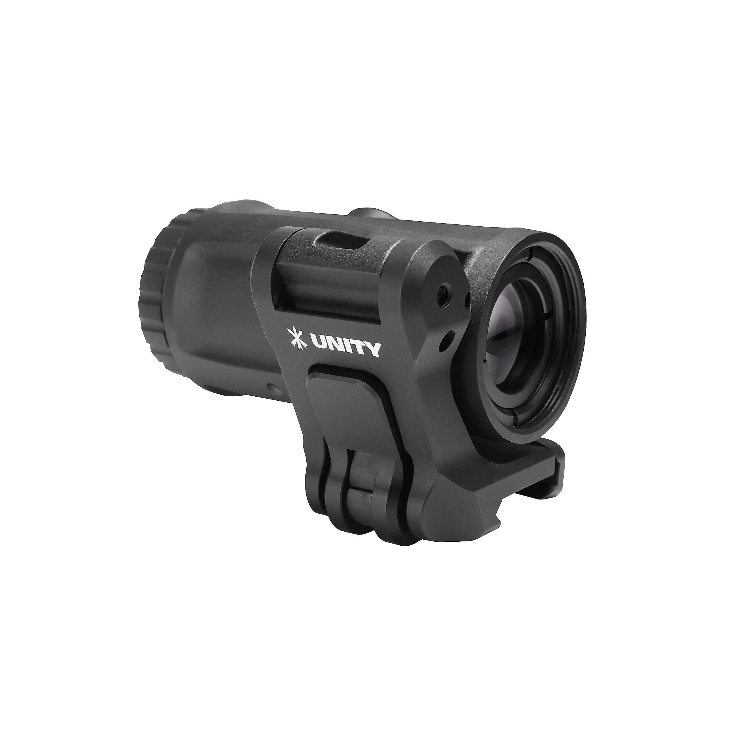 Unity Tactical FAST FTC 4X Magnifier - Red Dot Sight Compatible Scope for AR-15 & Rifle Accessories | Perfect for Hunting, Tactical Training & Home Defense