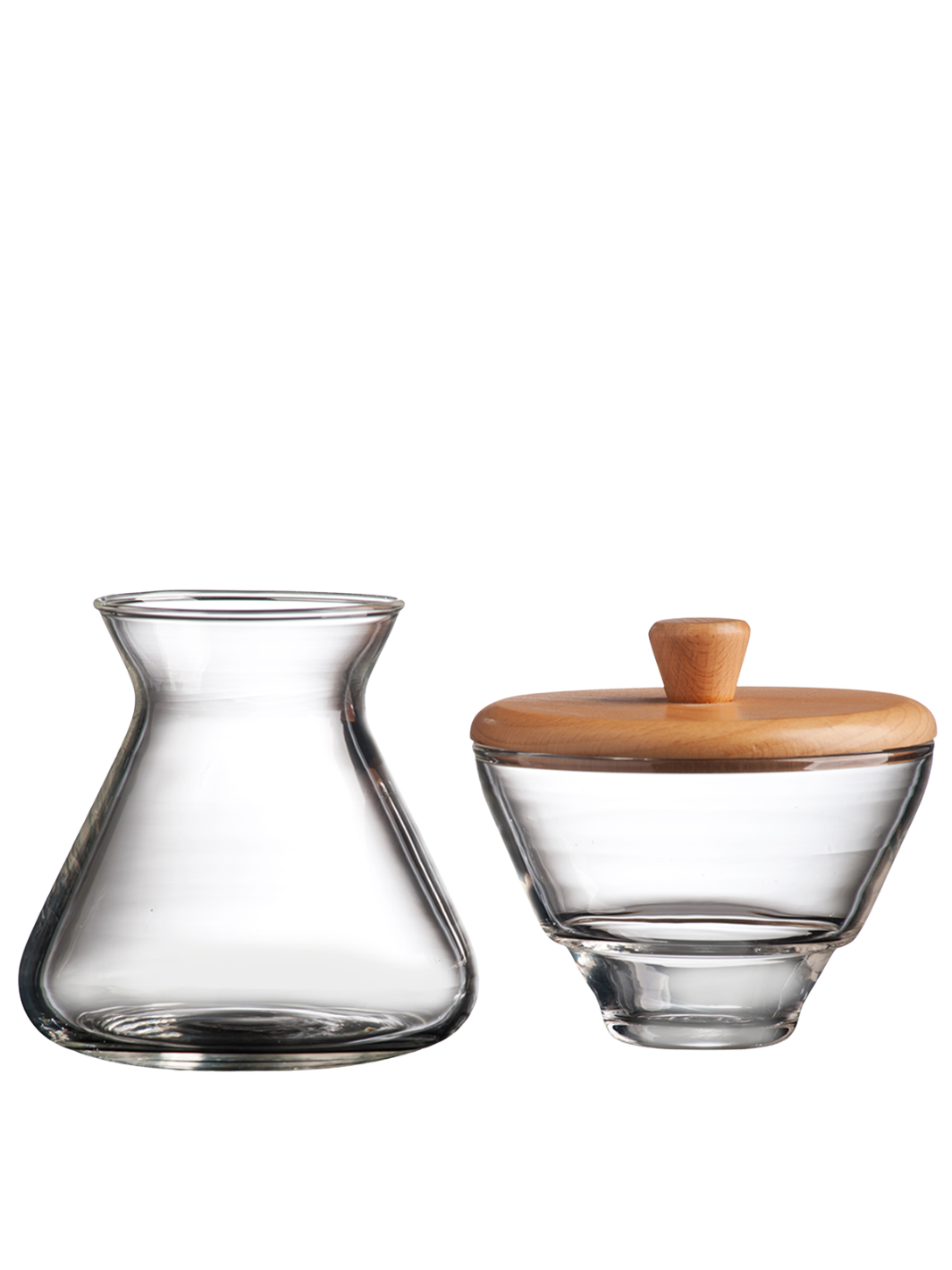Chemex Glass Cream and Sugar Set - Elegant Coffee Accessories for Home & Office Use | Perfect for Serving Coffee, Tea, and Desserts