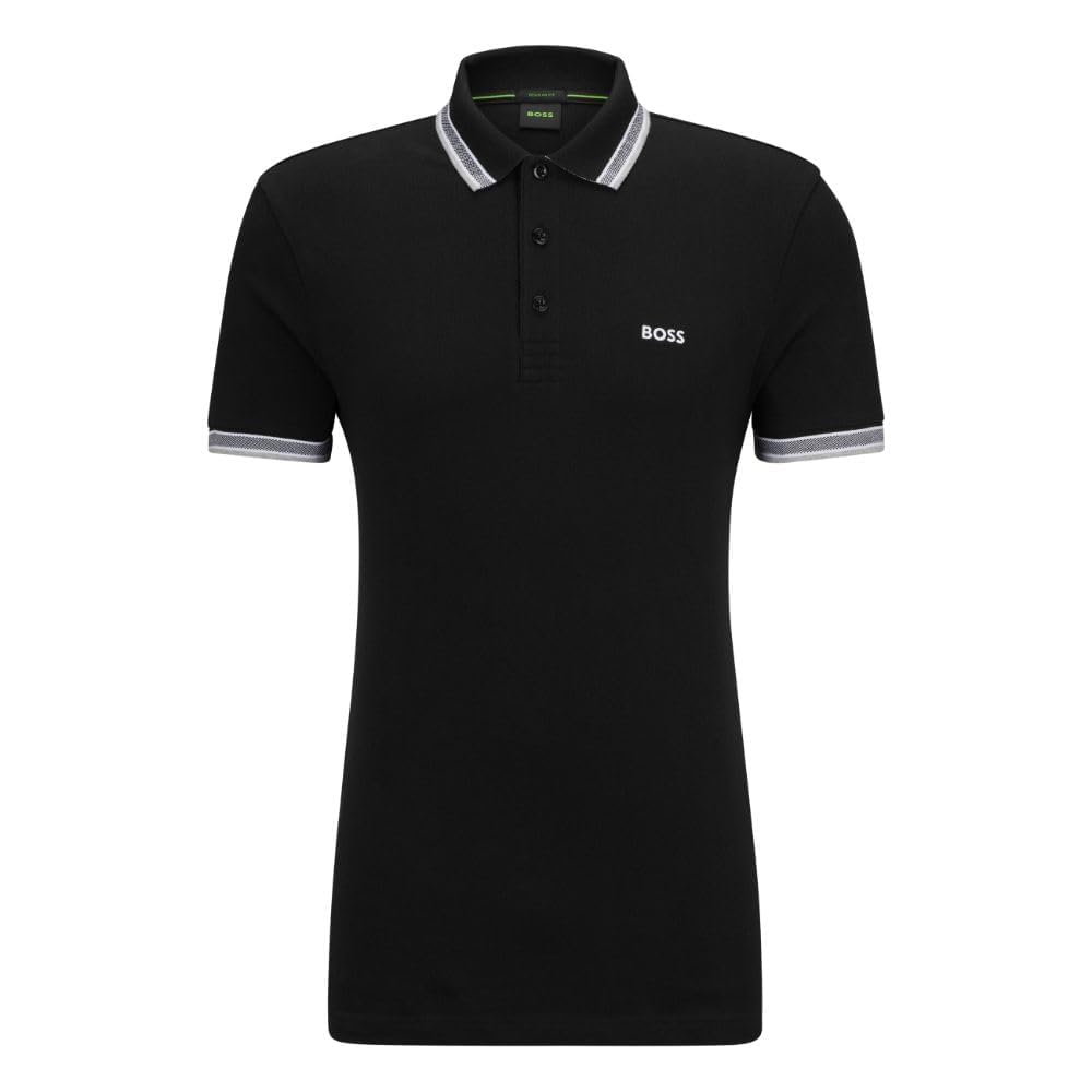 BOSS Men's Paddy Short Sleeve Polo Shirt - Classic Cotton Casual Shirt for Business & Leisure - Perfect for Office, Golf & Summer Outings