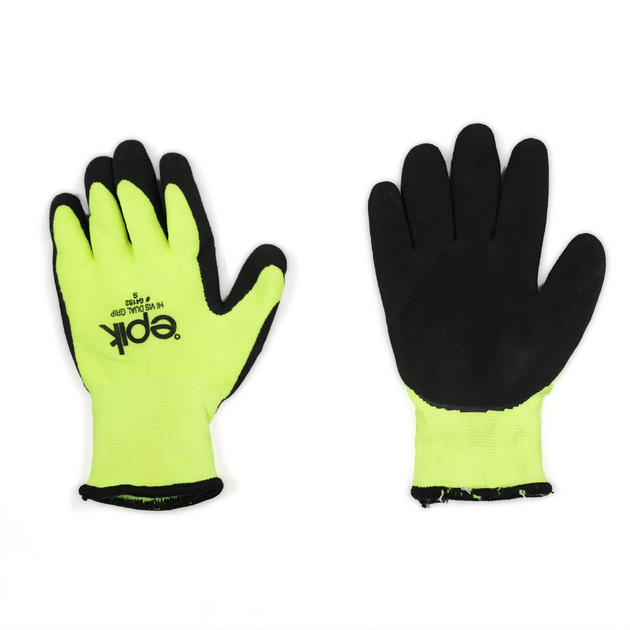 Dual Grip Work Gloves - Yellow Non-Slip Safety Gloves for Construction, Gardening & DIY Projects | Heavy Duty & Comfortable