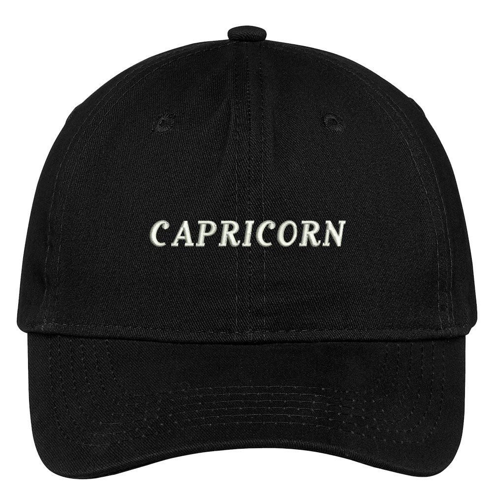 Trendy Embroidered Capricorn Zodiac Cotton Baseball Cap - Adjustable & Stylish for Daily Wear, Gifts, and Fashion Accessories
