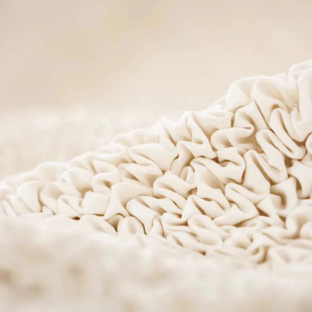 Small Ottoman Slipcover - Microfiber Collection - Perfect for Living Room, Bedroom, and Home Decor
