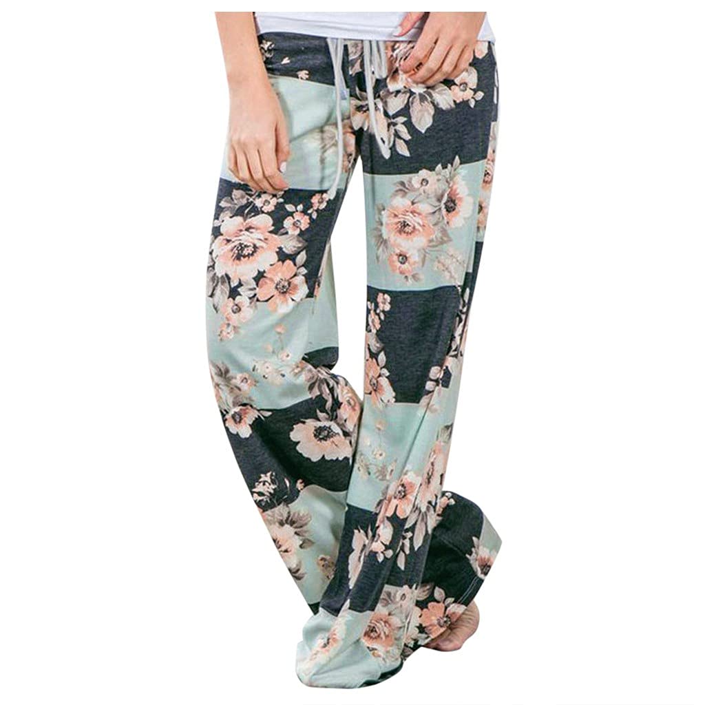 Comfy Printed Women's Yoga Pants - Soft Lounge & Pajama Palazzo Pants for Winter - Plus Size 3XL - Perfect for Yoga, Home Relaxation & Casual Outfits