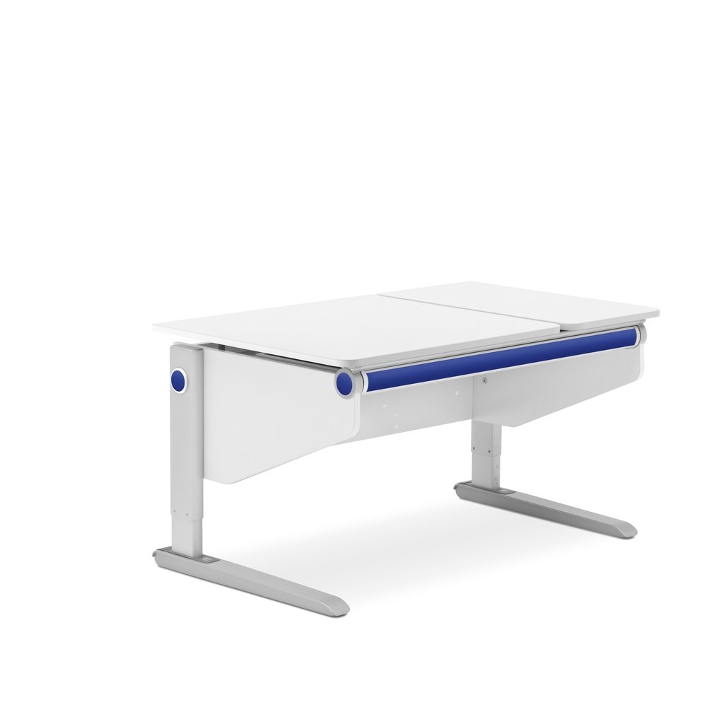 MOLL Winner Split Desk - Adjustable Kids Study Desk with Storage Shelf - Perfect for Home Office, Online Learning & Small Spaces