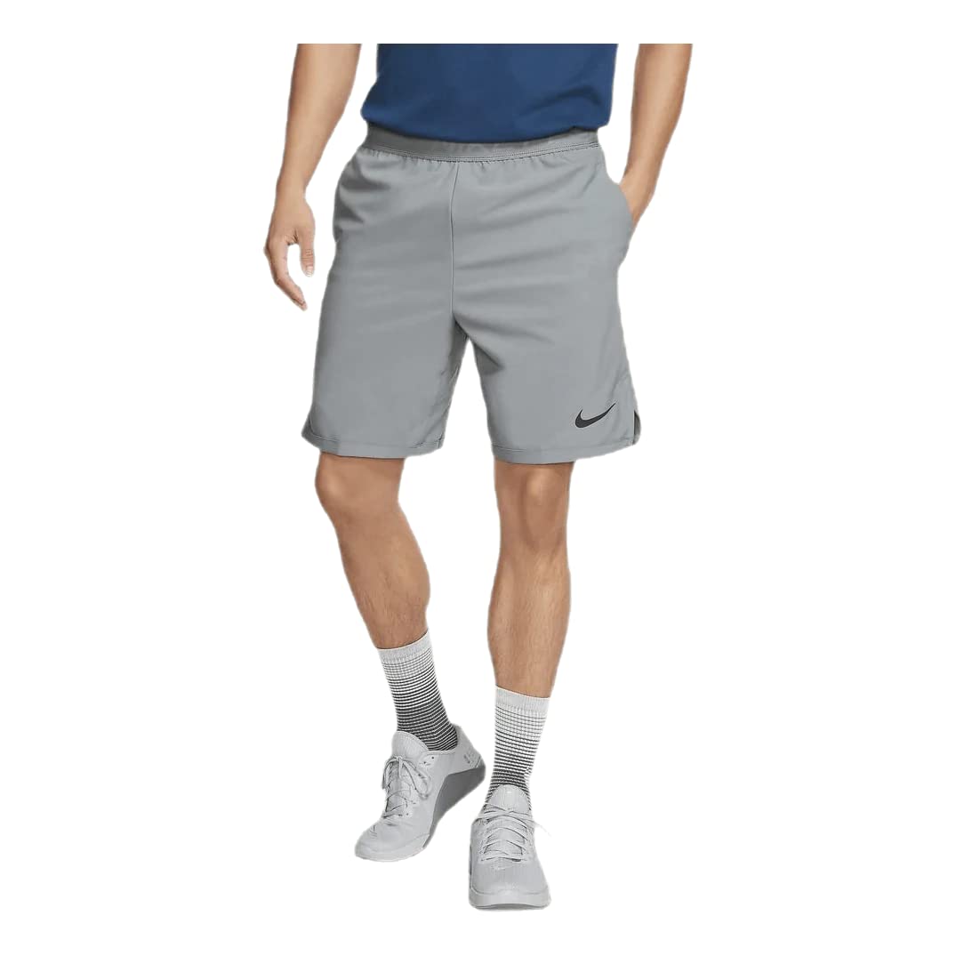 Nike Men's Grey Athletic Shorts - Breathable Quick-Dry Running Shorts with Pockets - Size S - Perfect for Gym, Jogging & Casual Wear