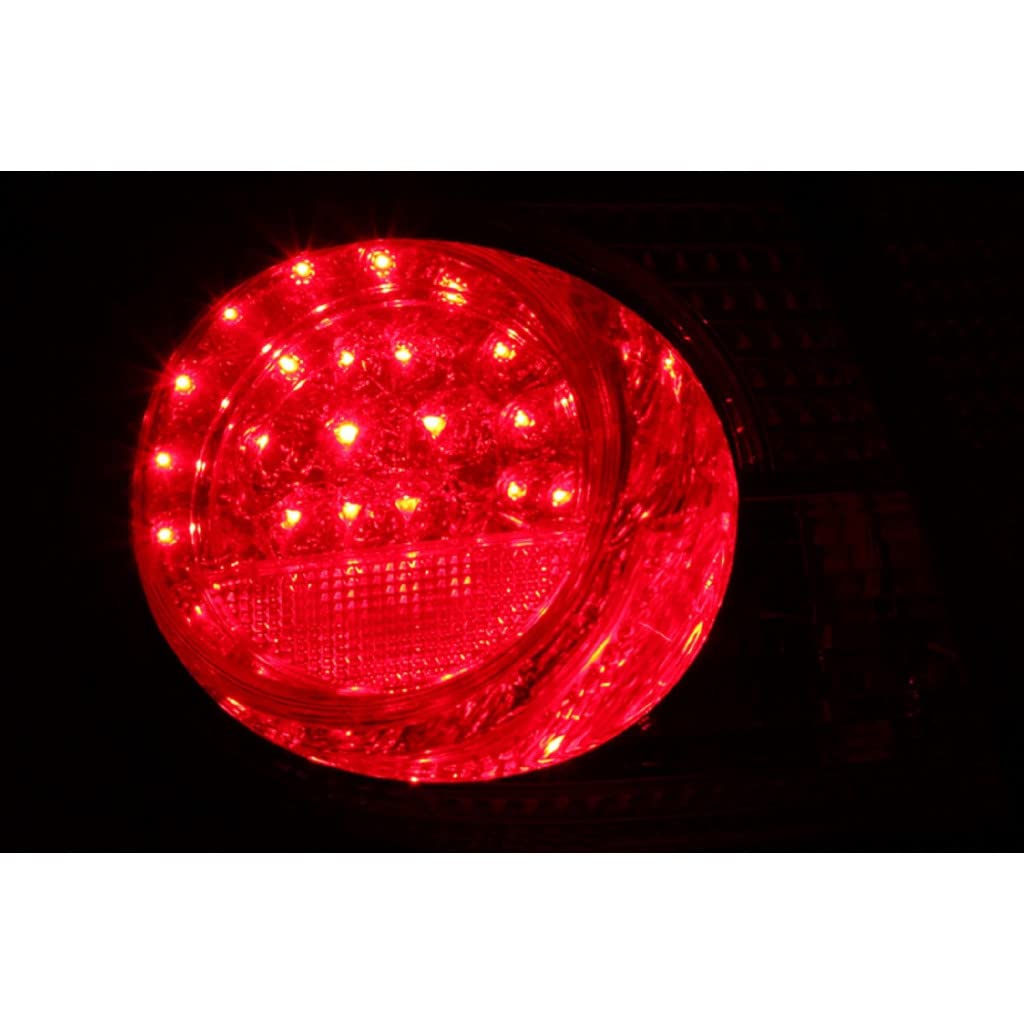 ANZO LED Tail Lights for Toyota Corolla 2003-2008 - Red & Clear 4pc Set (Part #321190) | Enhanced Visibility & Style for Night Driving & Custom Car Upgrades