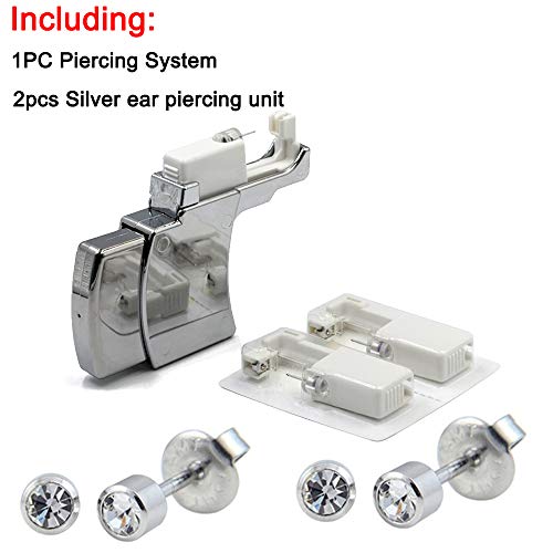 3mm Silver Clear Gem