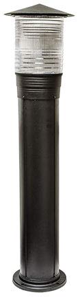 D355-B Heavy Duty Powder Coated Cast Aluminum Bollard - Outdoor Security Post for Parking Lots, Driveways & Walkways (Set of 1) | Weather-Resistant Protection Barrier